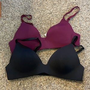 Victoria’s Secret wireless bras. 34B